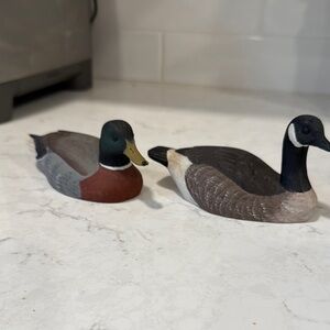 Mallard Drake & Canada Goose Mini Duck Decoys